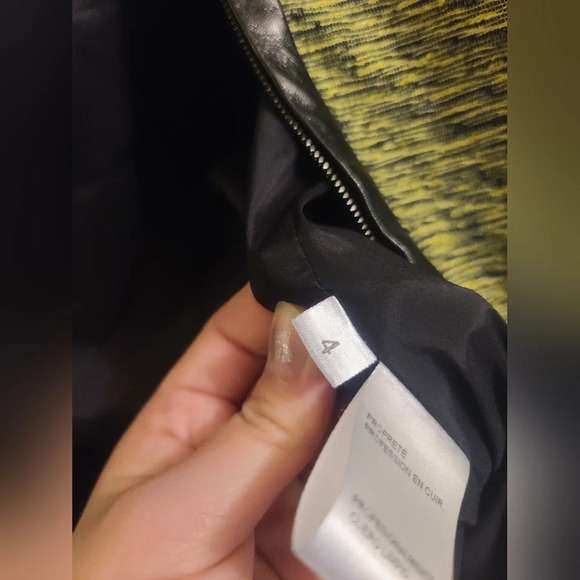 Silk and leather trim blazer - Picture 8 of 8